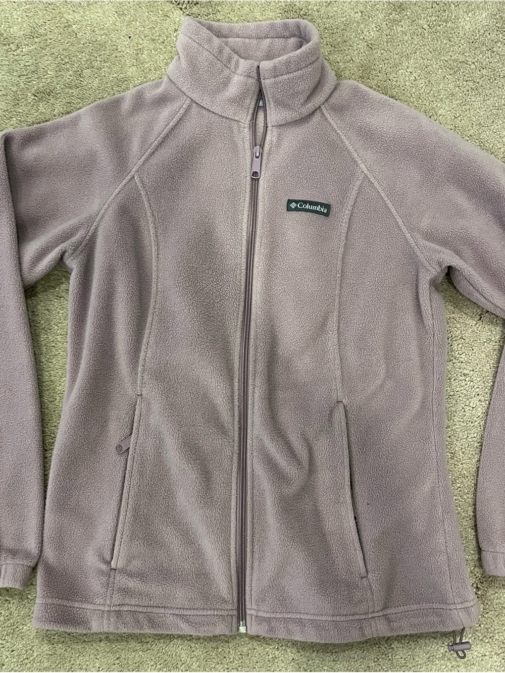 Columbia Mauve/Taupe Full-Zip Fleece Jacket
